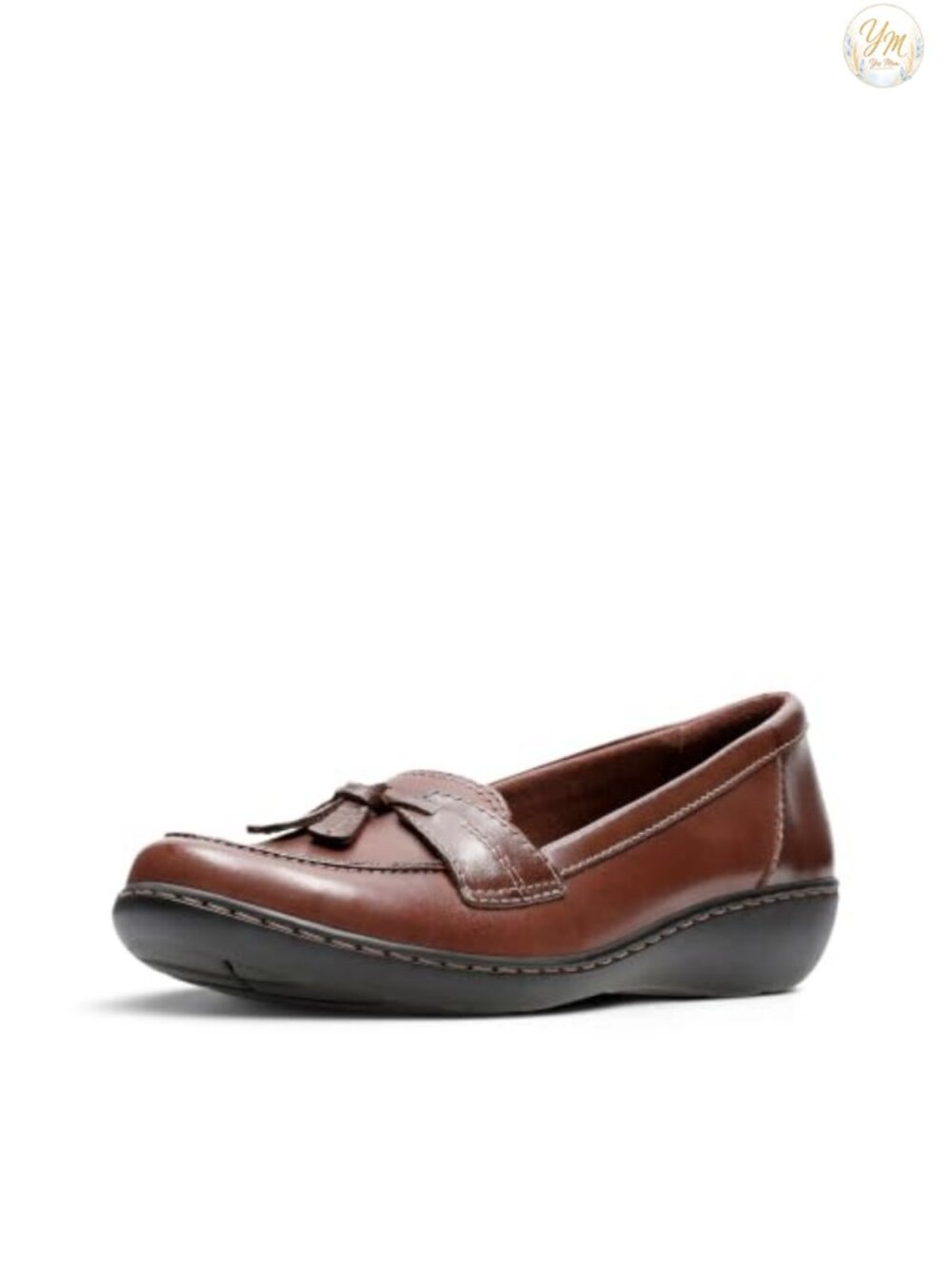 Clarks Women's Ashland Bubble Slip On Loafers Faux Leather Ortholite